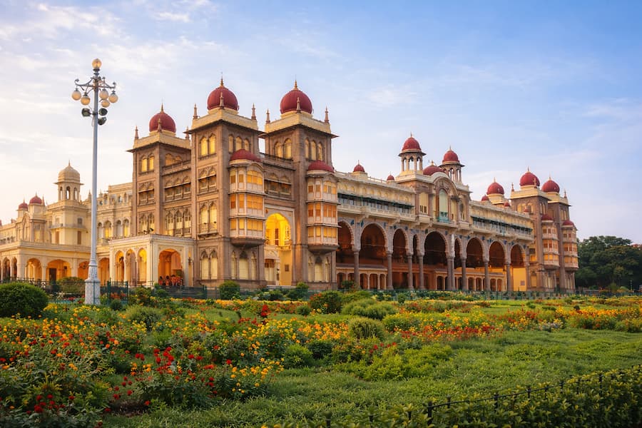 Mysore Palace view during 1 Night / 2 Days Mysore tour from Bangalore